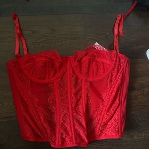 red corset